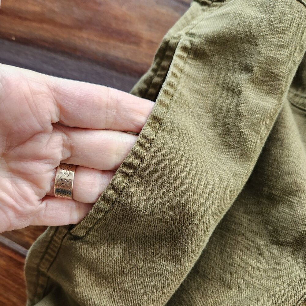 Pilcro Anthropologie Brown Button Down Dress Medium Super Soft Comfortable - Picture 6 of 11